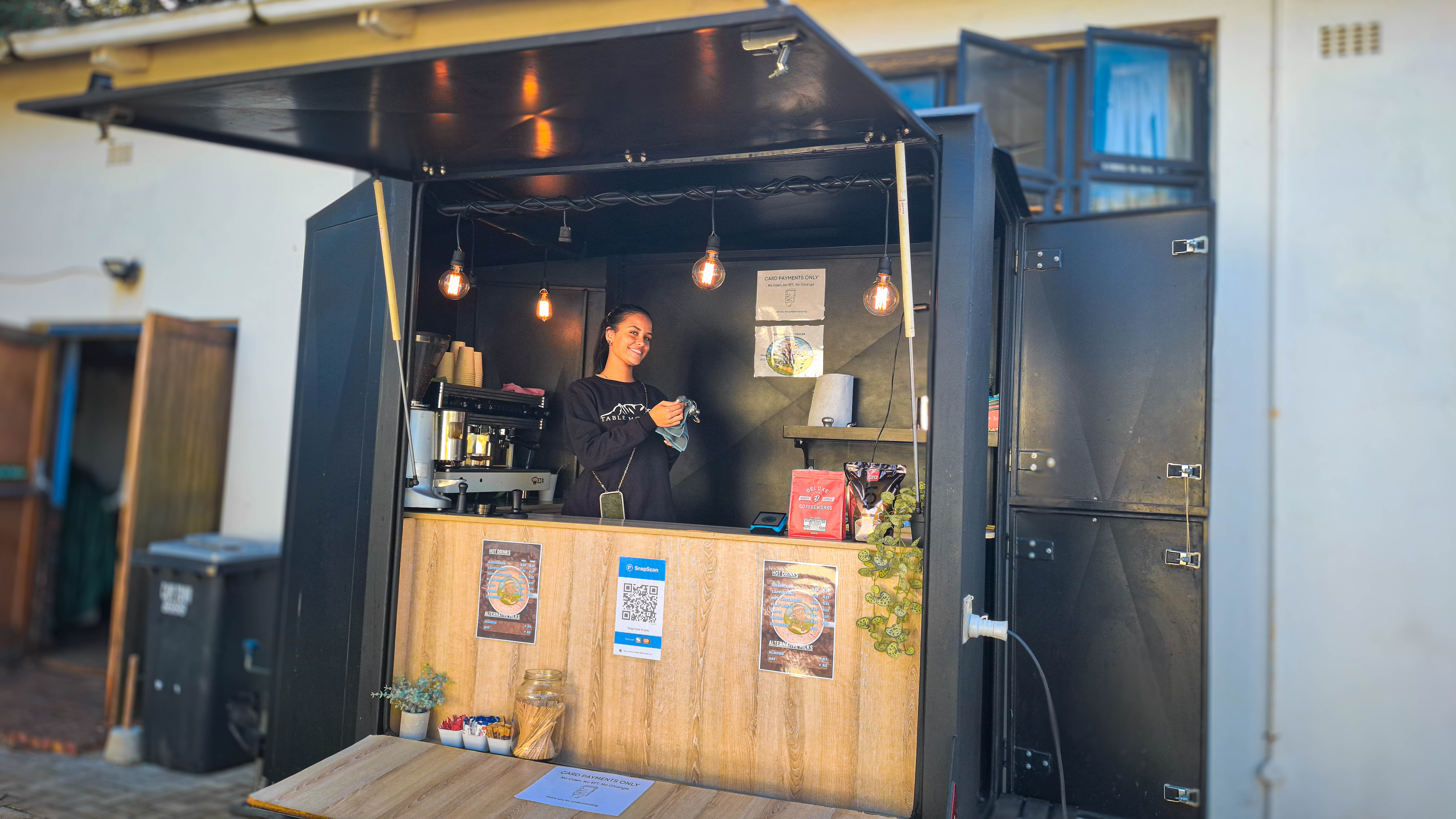 Private event coffee setup